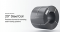 20'' Coil from Cascadia Metals LTD - Coating: SMP, Color: Black, Finish: Textured
