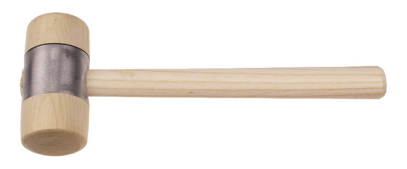 STUBAI Wooden Hammer with Metal Ring Jacket
