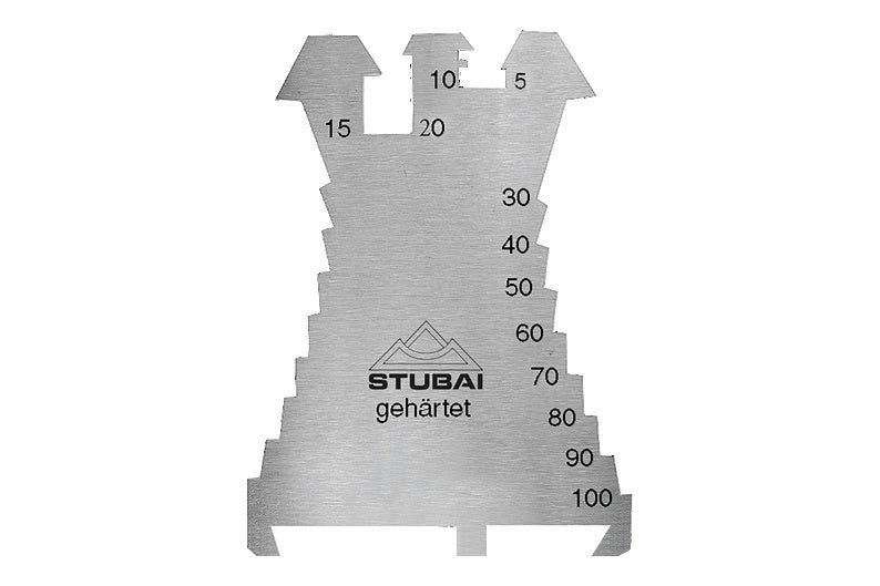 STUBAI Marking template, hardened, stainless
