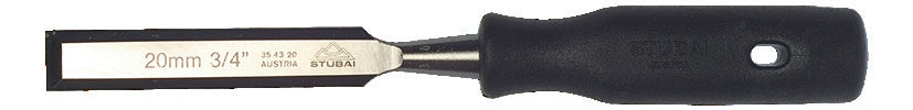 STUBAI Chisels with black plastic handle