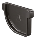 Siba Tech Gutter End - left square and right half-round gutter end