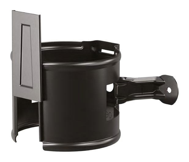 Siba Tech Downpipe Bracket - round downpipe bracket for wood